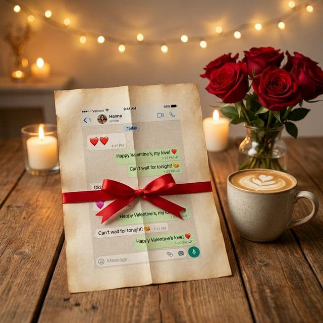 Valentinstag-Geschenk: WhatsApp Chat als PDF drucken (Love-Story zum Verschenken)